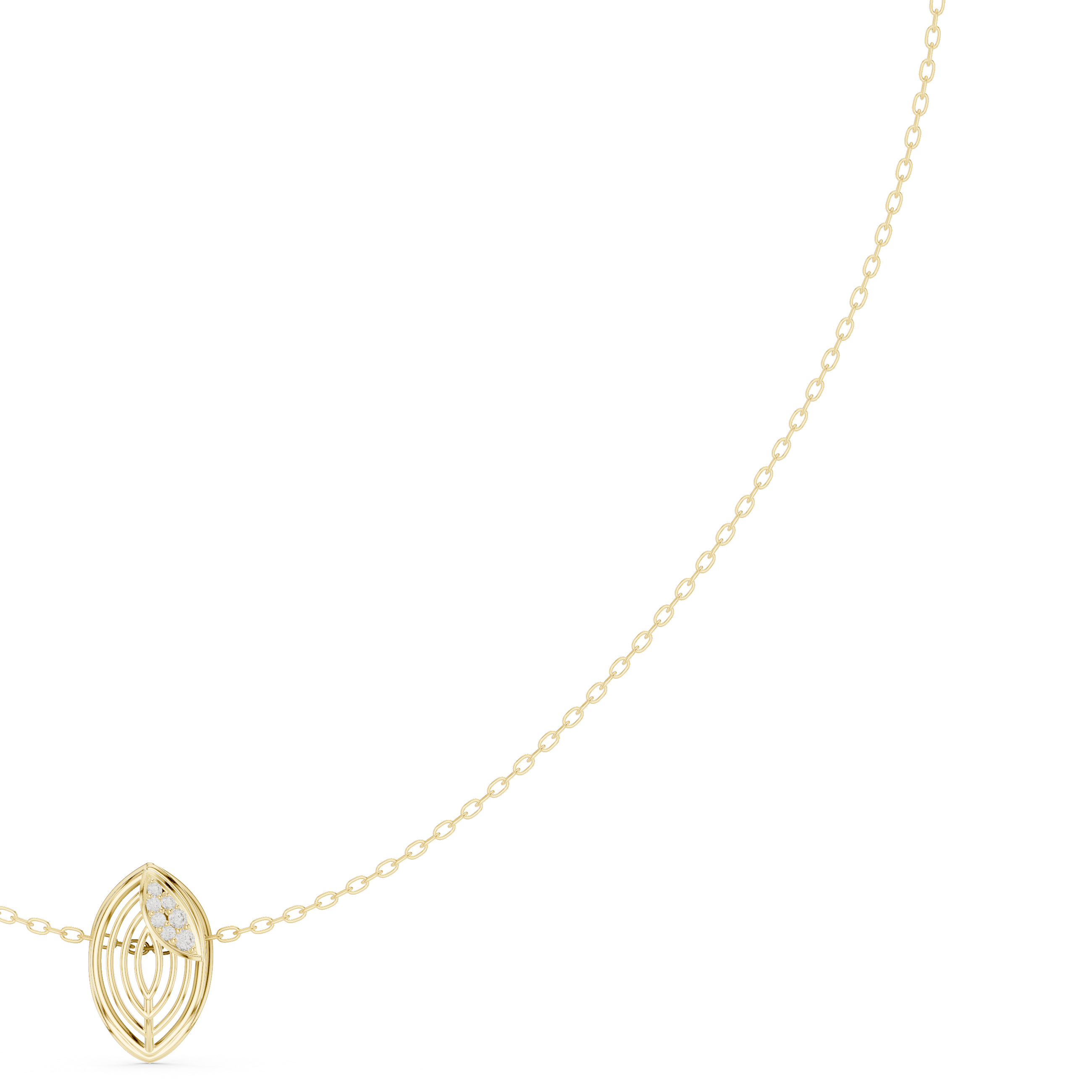 Radiant Classic-Cut Diamond Lab Grown Necklace
