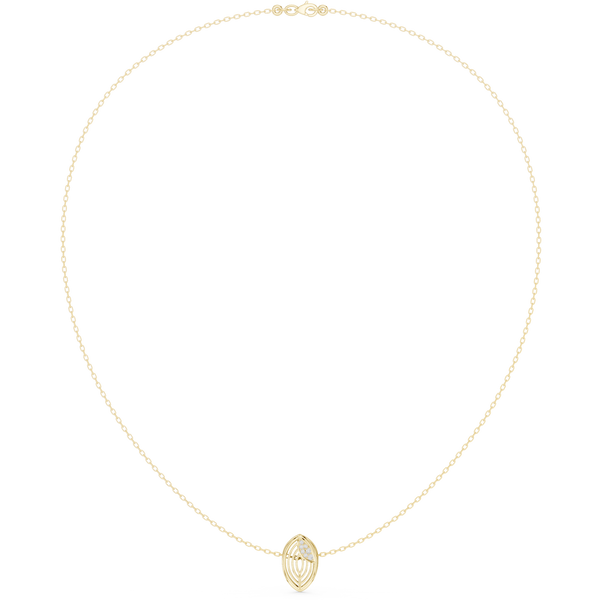 Radiant Classic-Cut Diamond Lab Grown Necklace