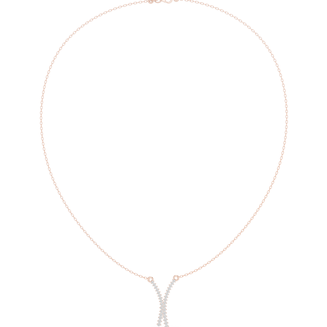Charming Circular Diamond Lab Grown Necklace