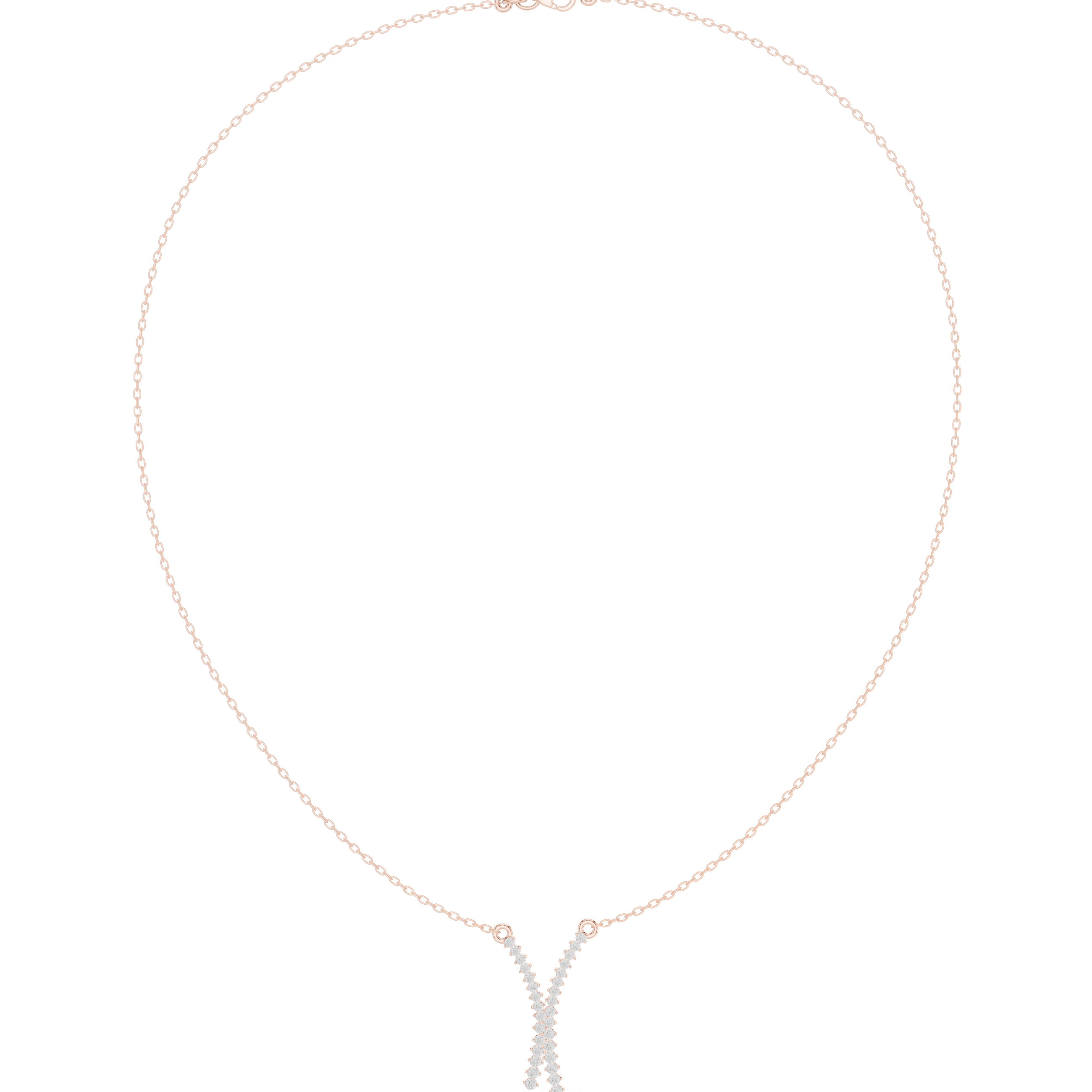 Charming Circular Diamond Lab Grown Necklace