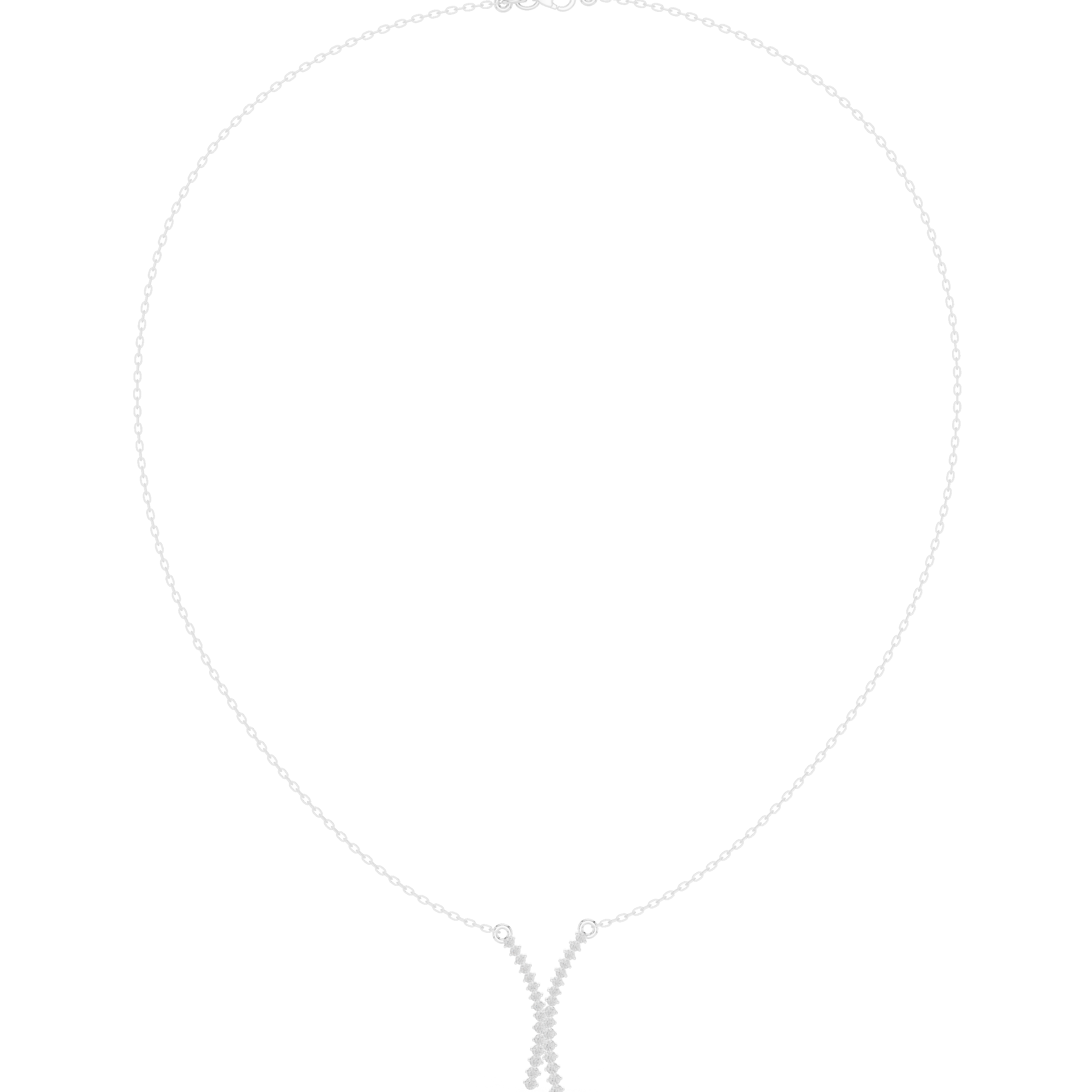 Charming Circular Diamond Lab Grown Necklace