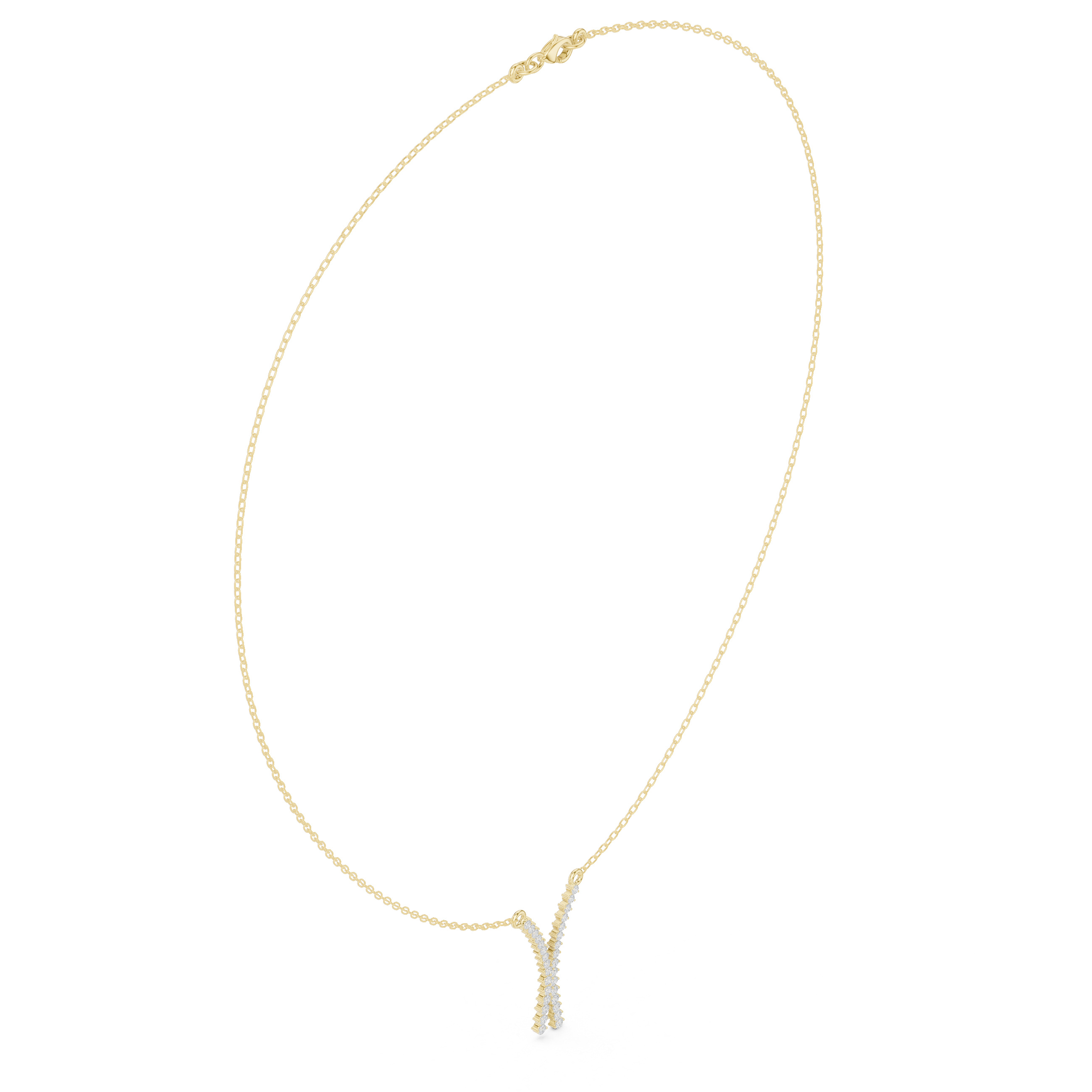 Charming Circular Diamond Lab Grown Necklace