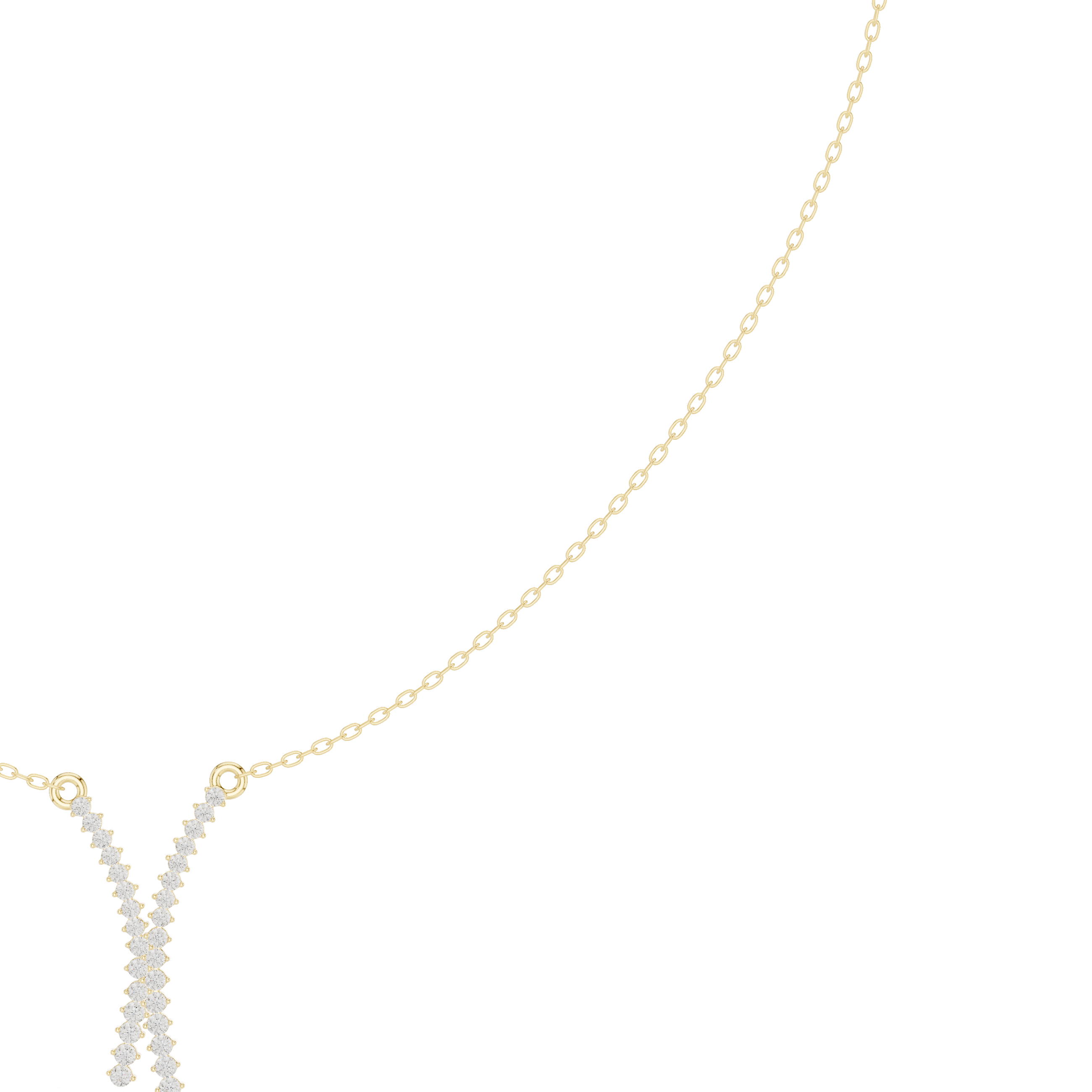 Charming Circular Diamond Lab Grown Necklace