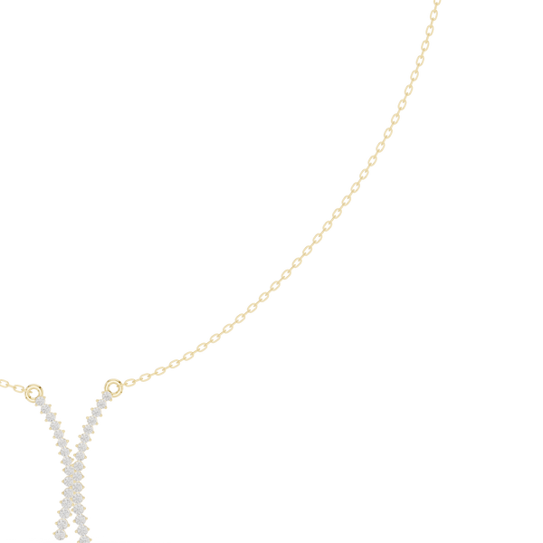 Charming Circular Diamond Lab Grown Necklace