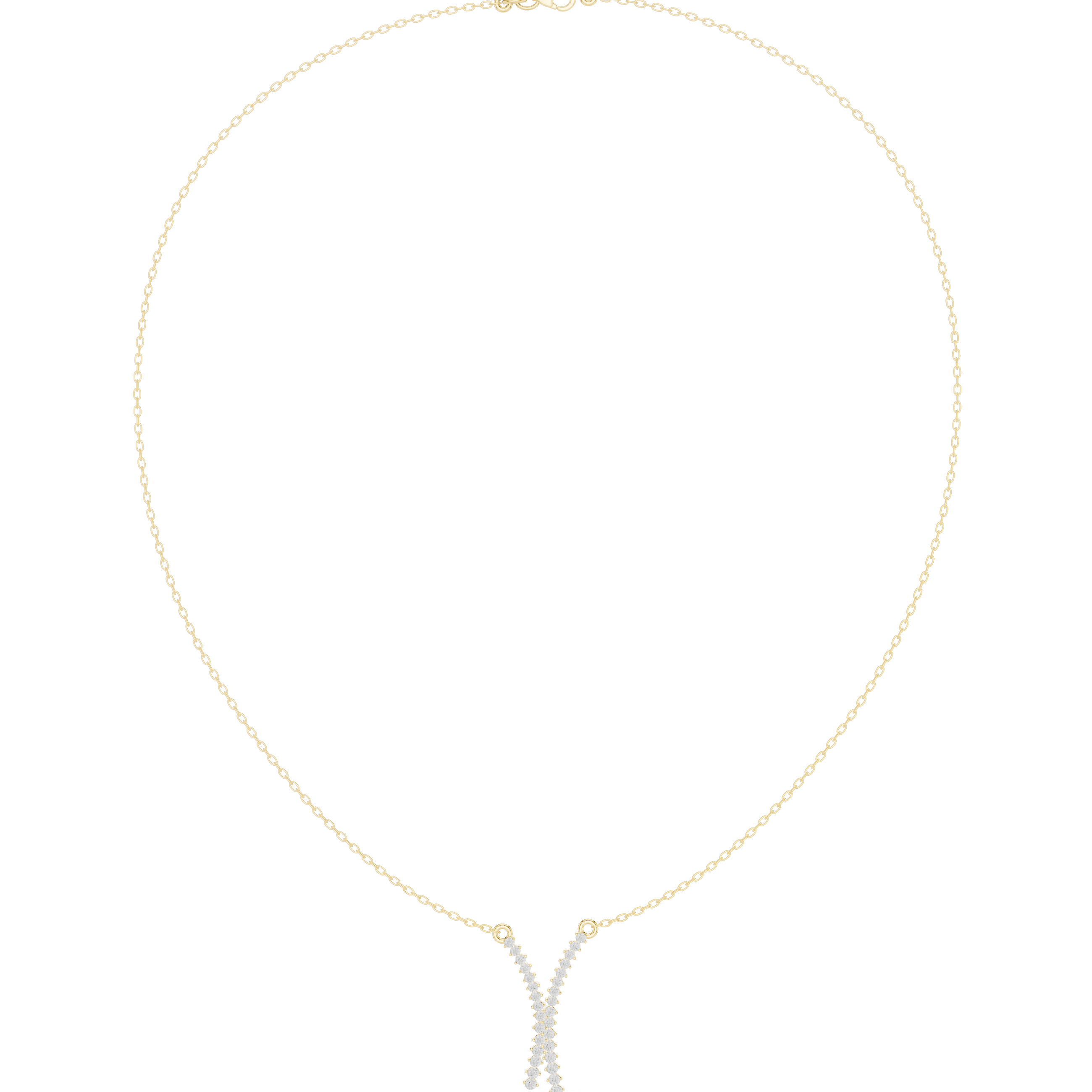 Charming Circular Diamond Lab Grown Necklace