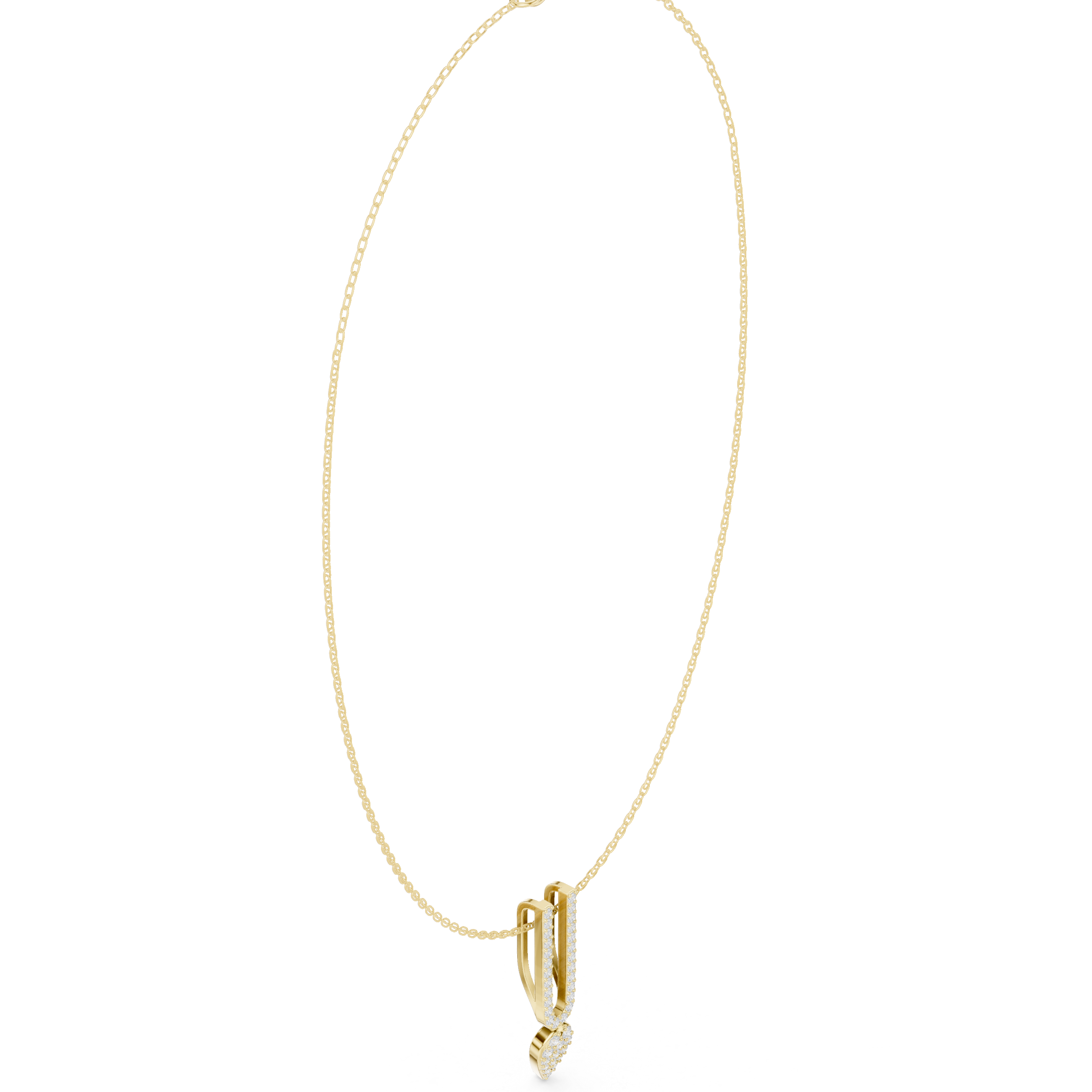Alluring Classic-Cut Diamond Lab Grown Necklace