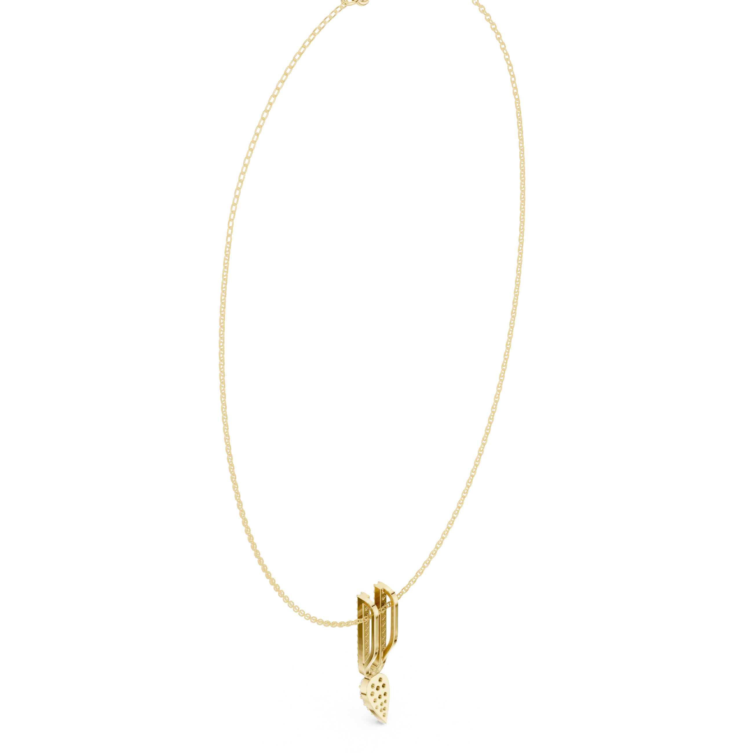 Alluring Classic-Cut Diamond Lab Grown Necklace