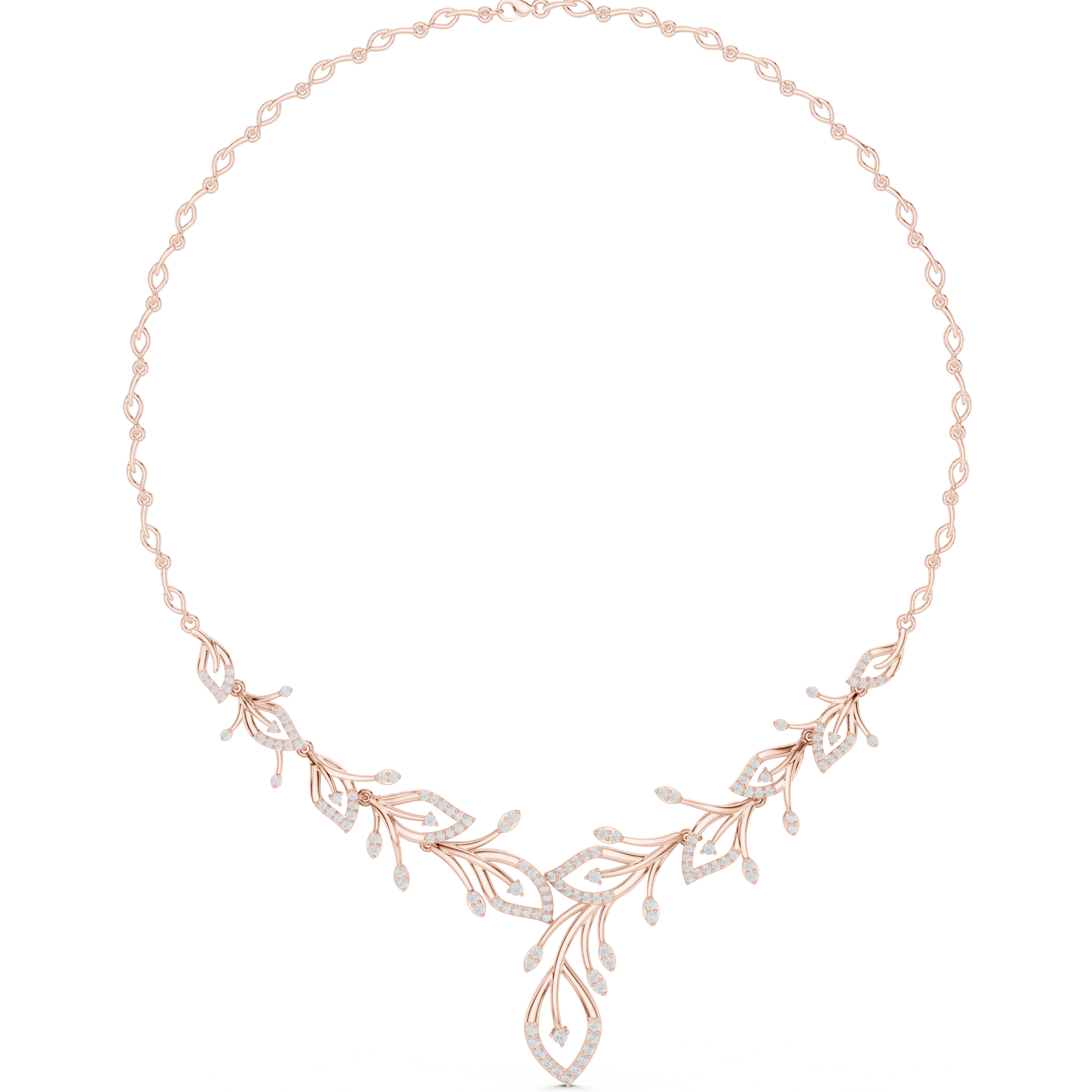 Opulent Spherical Diamond Lab Grown Necklace
