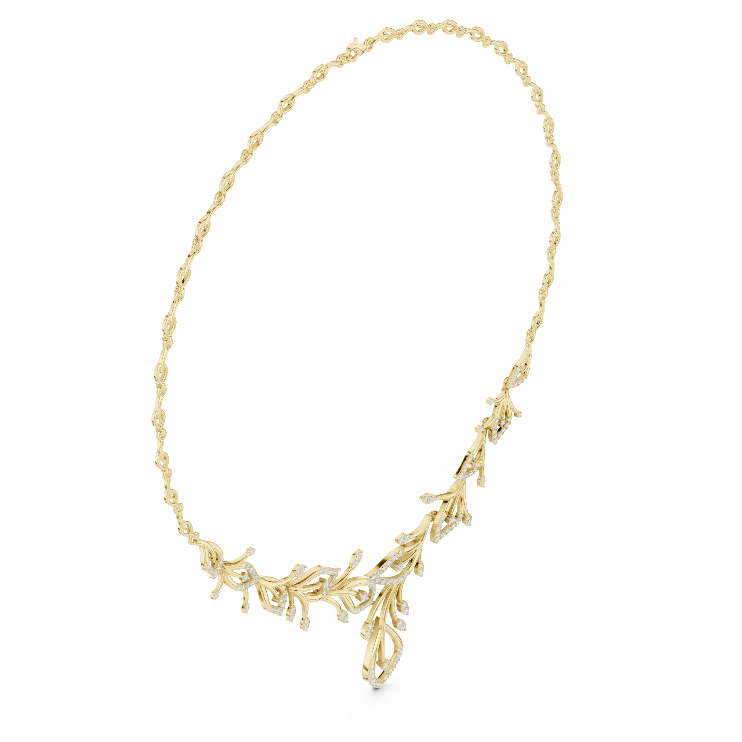 Opulent Spherical Diamond Lab Grown Necklace
