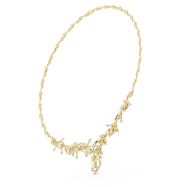 Opulent Spherical Diamond Lab Grown Necklace
