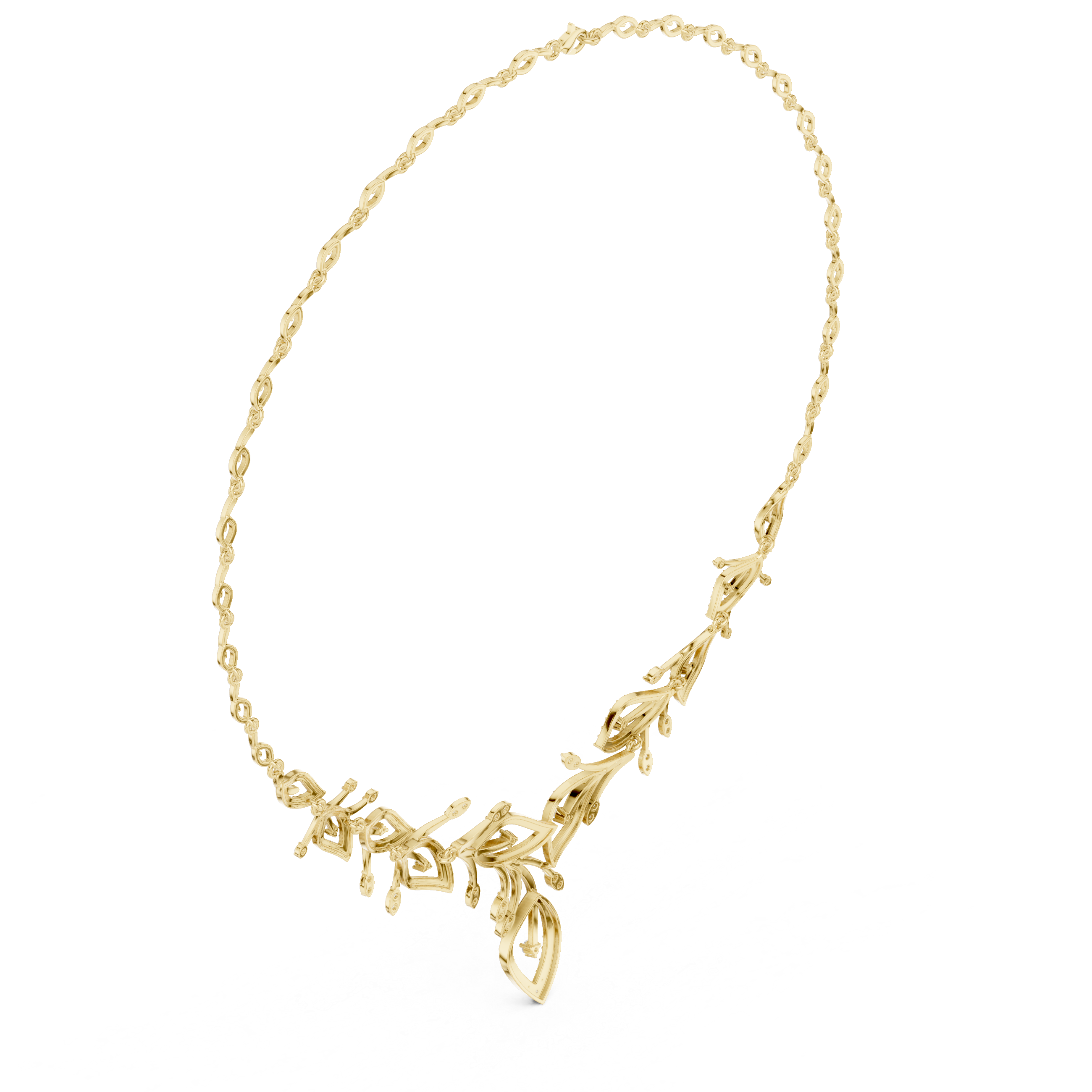 Opulent Spherical Diamond Lab Grown Necklace
