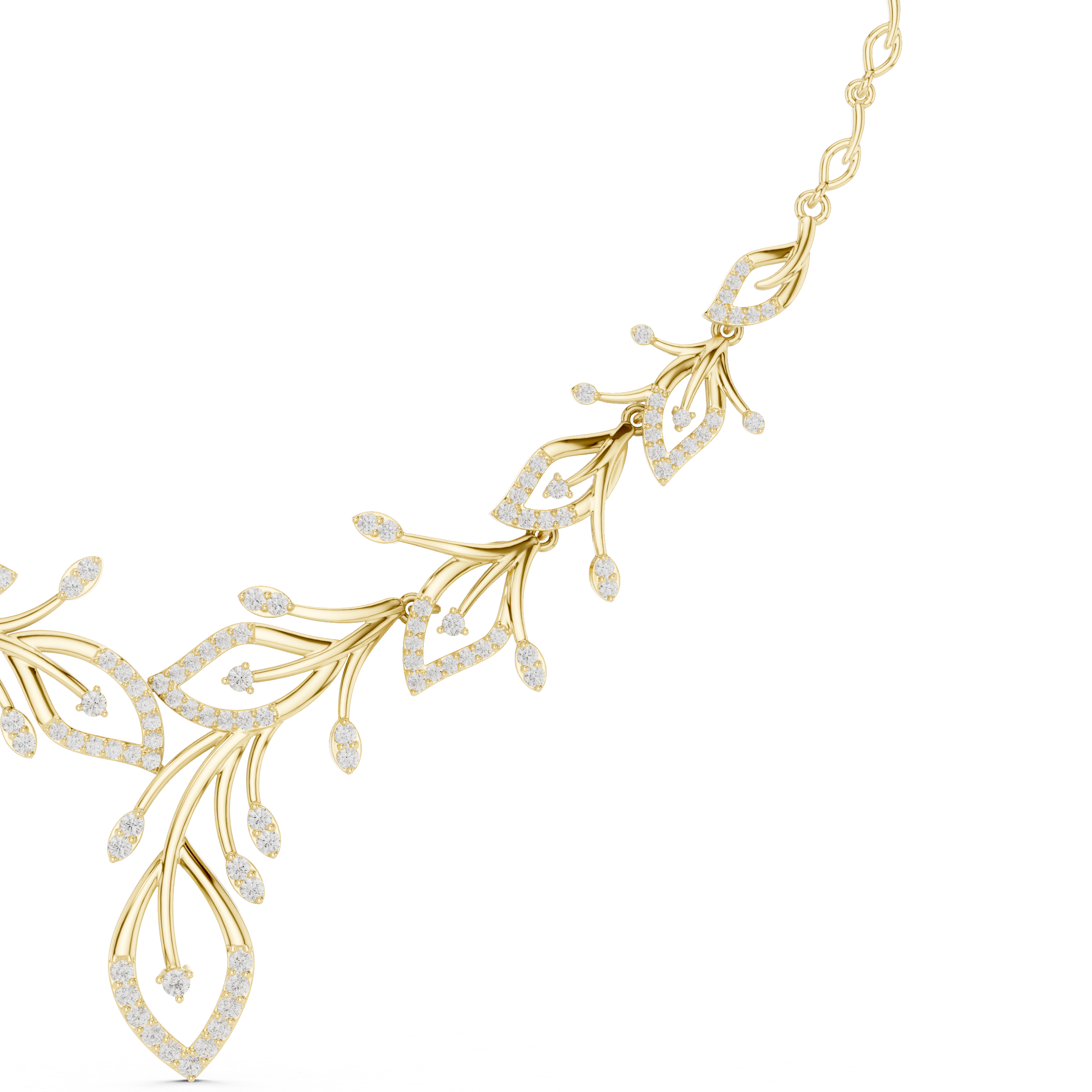 Opulent Spherical Diamond Lab Grown Necklace