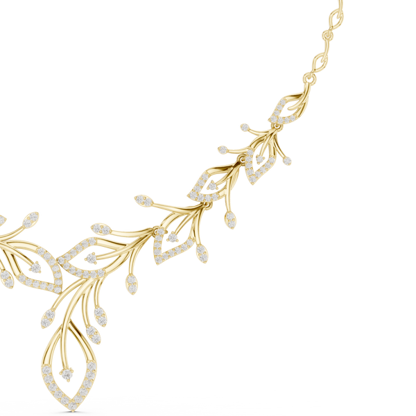 Opulent Spherical Diamond Lab Grown Necklace