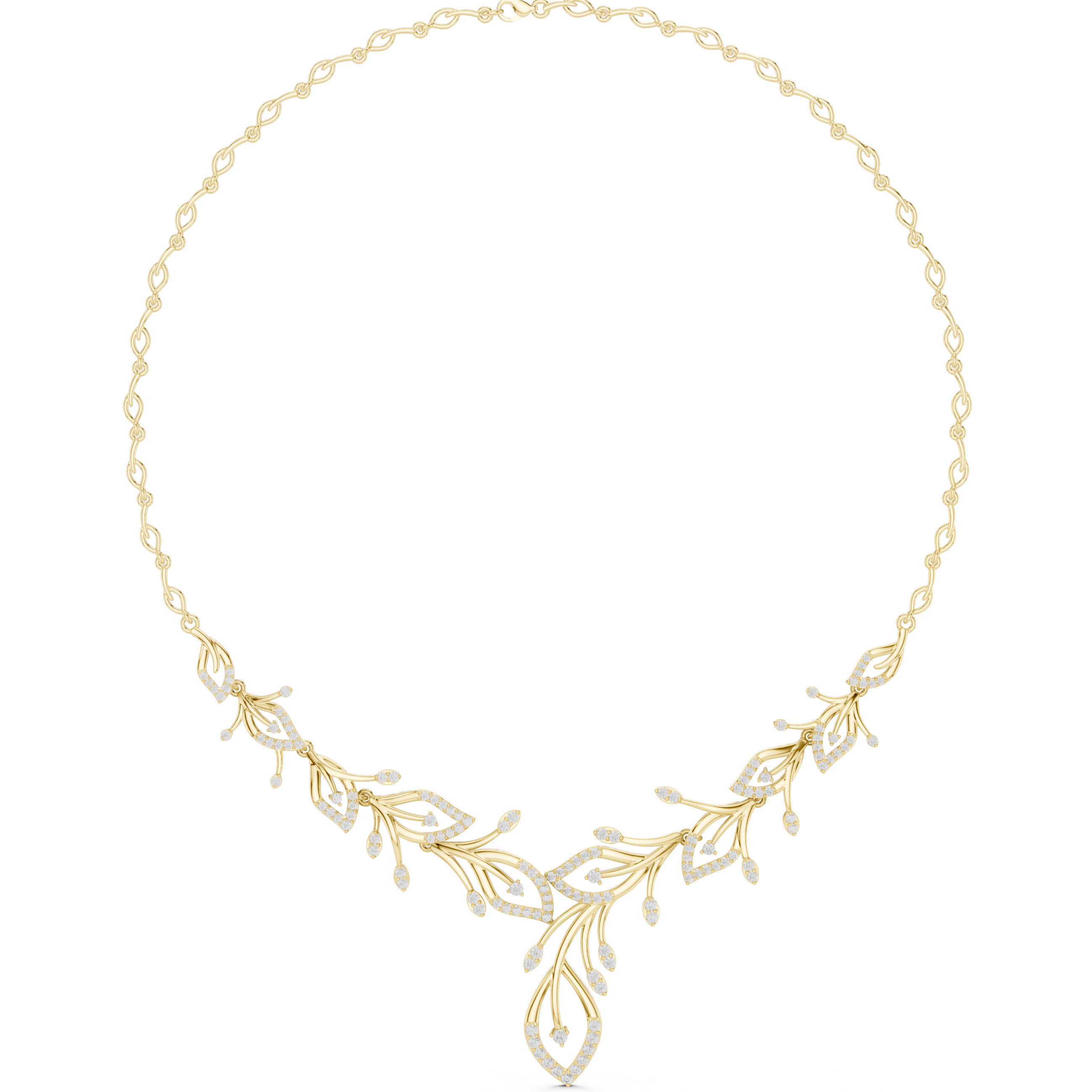 Opulent Spherical Diamond Lab Grown Necklace