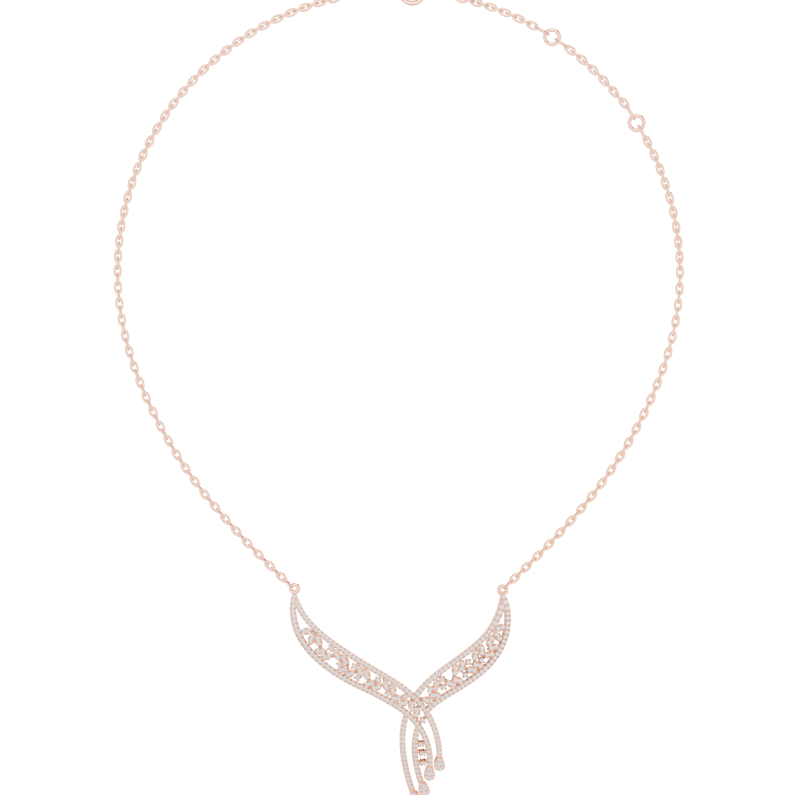 Signature Circular Diamond Lab Grown Necklace