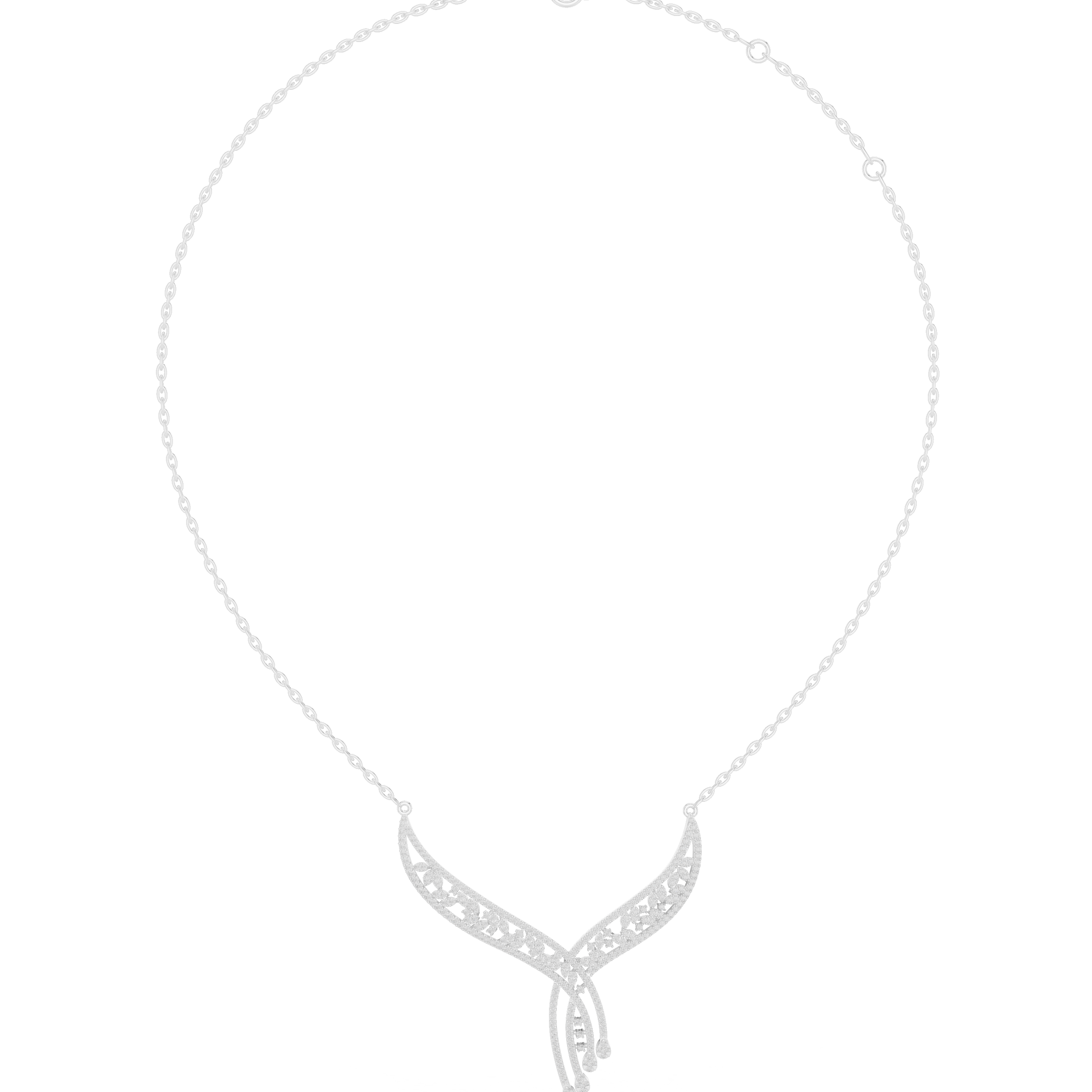 Signature Circular Diamond Lab Grown Necklace