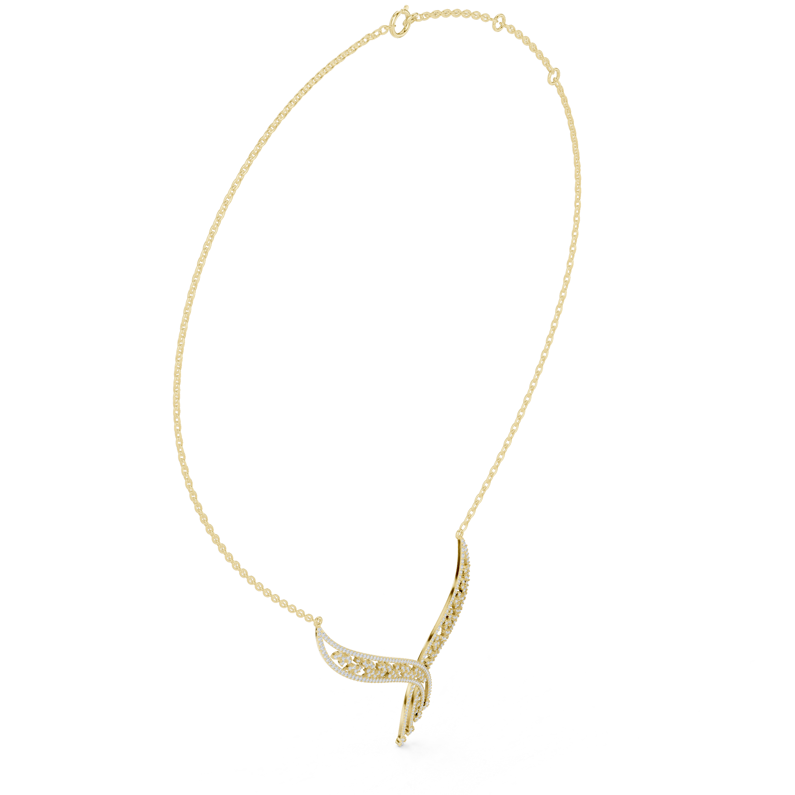 Signature Circular Diamond Lab Grown Necklace