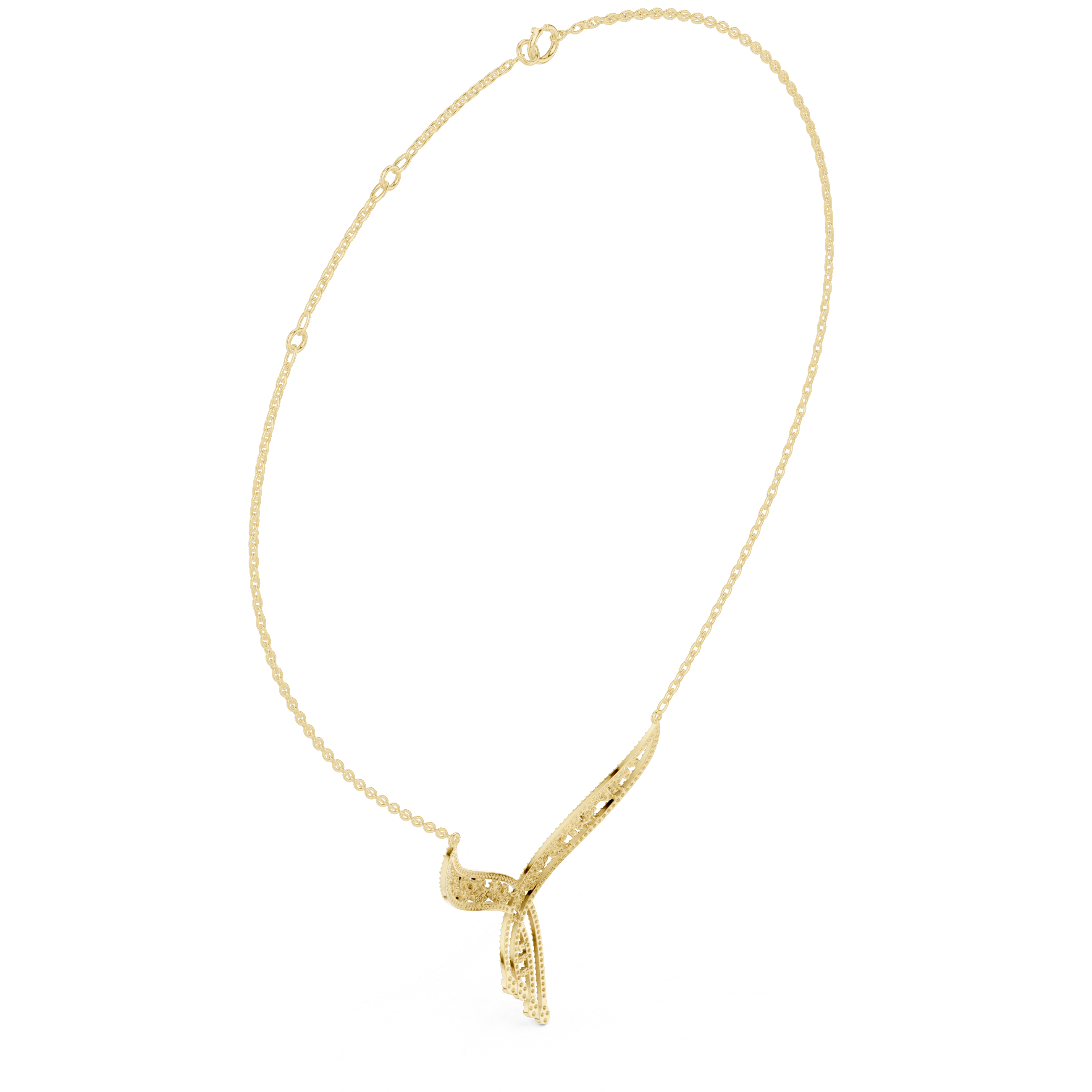 Signature Circular Diamond Lab Grown Necklace
