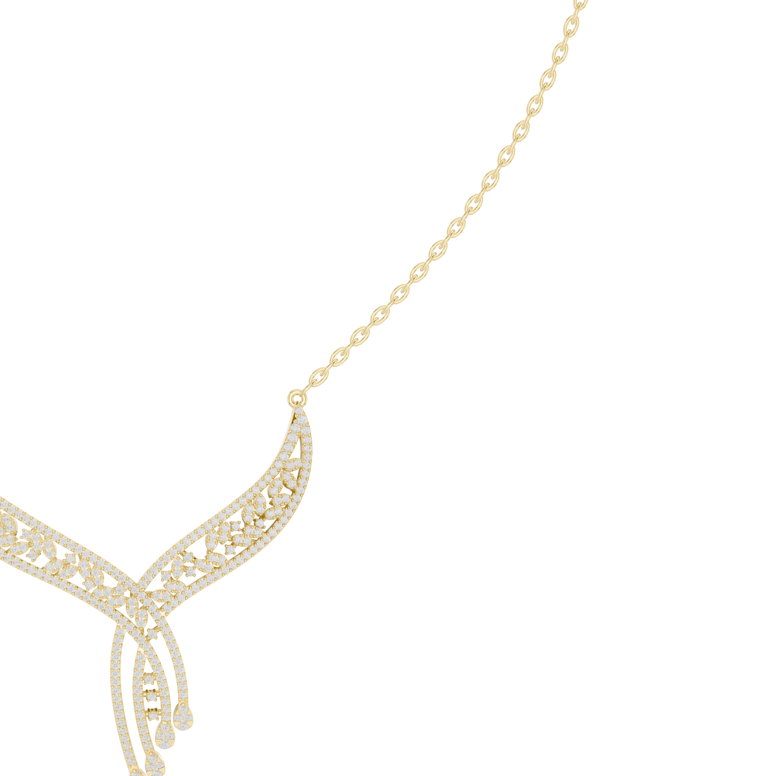 Signature Circular Diamond Lab Grown Necklace