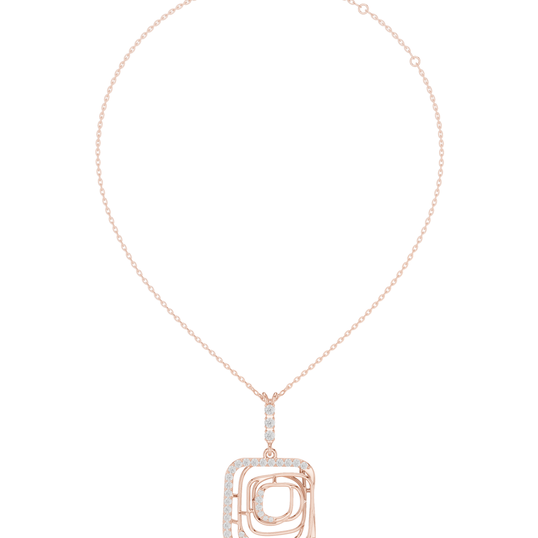Enchanting Circular Diamond Lab Grown Necklace
