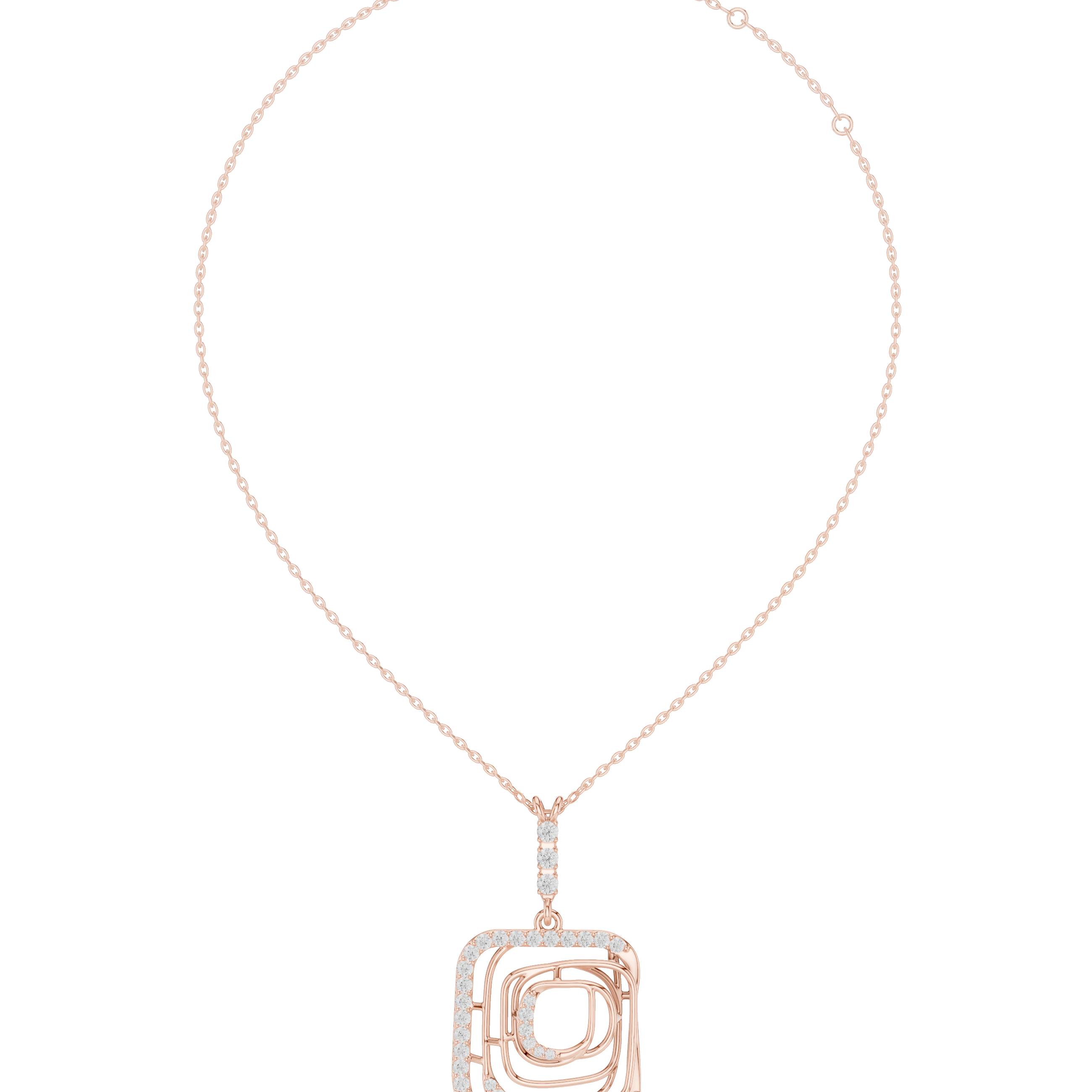 Enchanting Circular Diamond Lab Grown Necklace