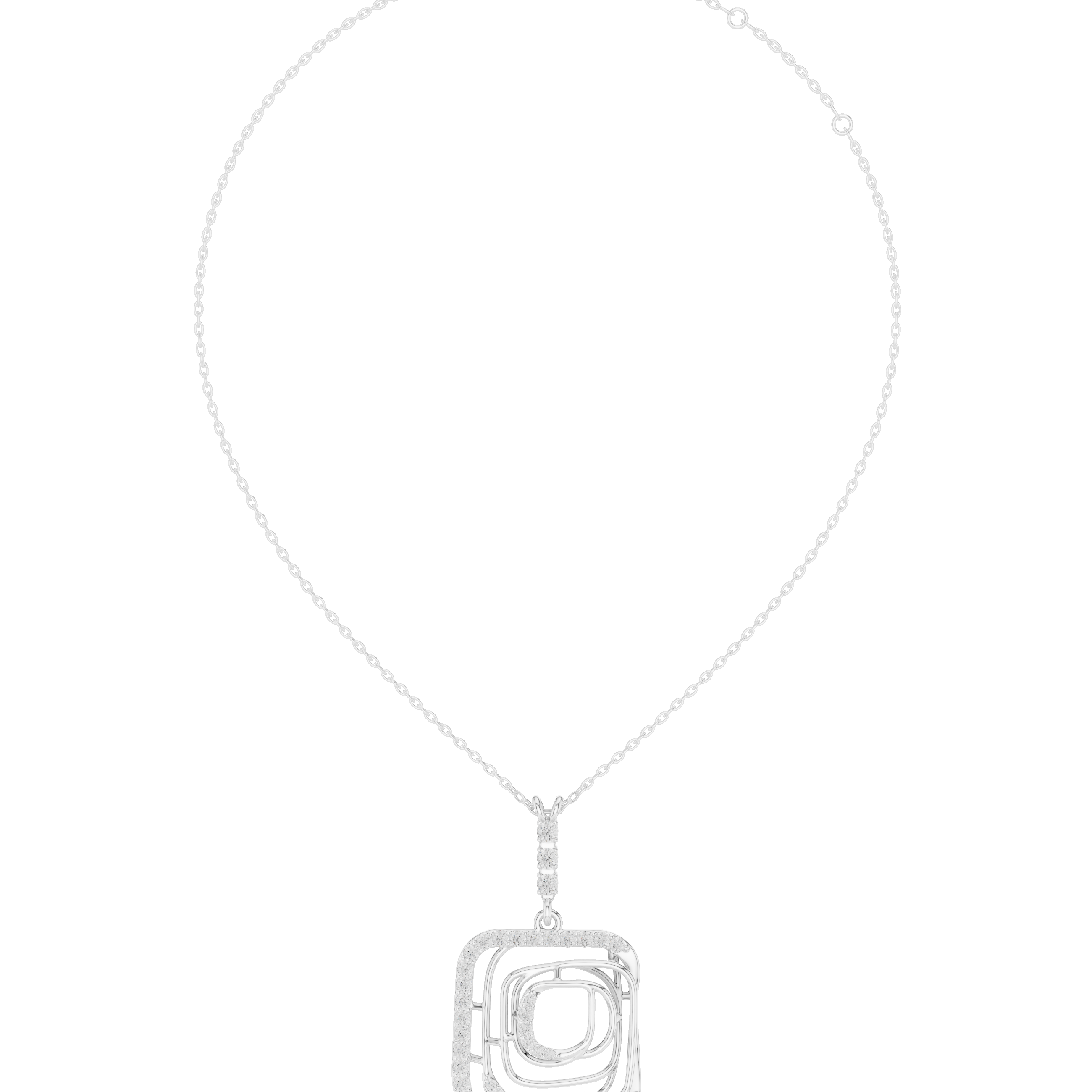 Enchanting Circular Diamond Lab Grown Necklace