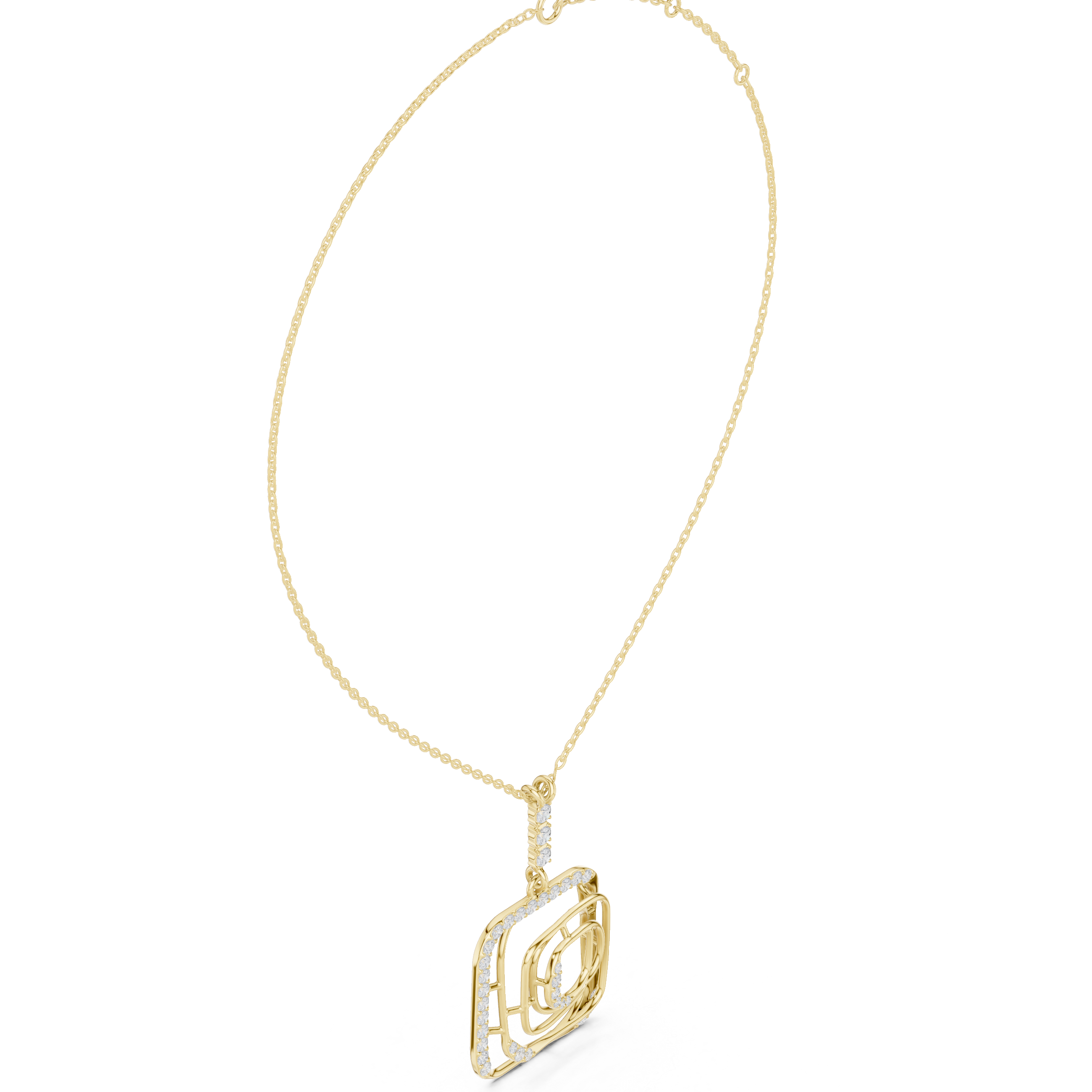 Enchanting Circular Diamond Lab Grown Necklace