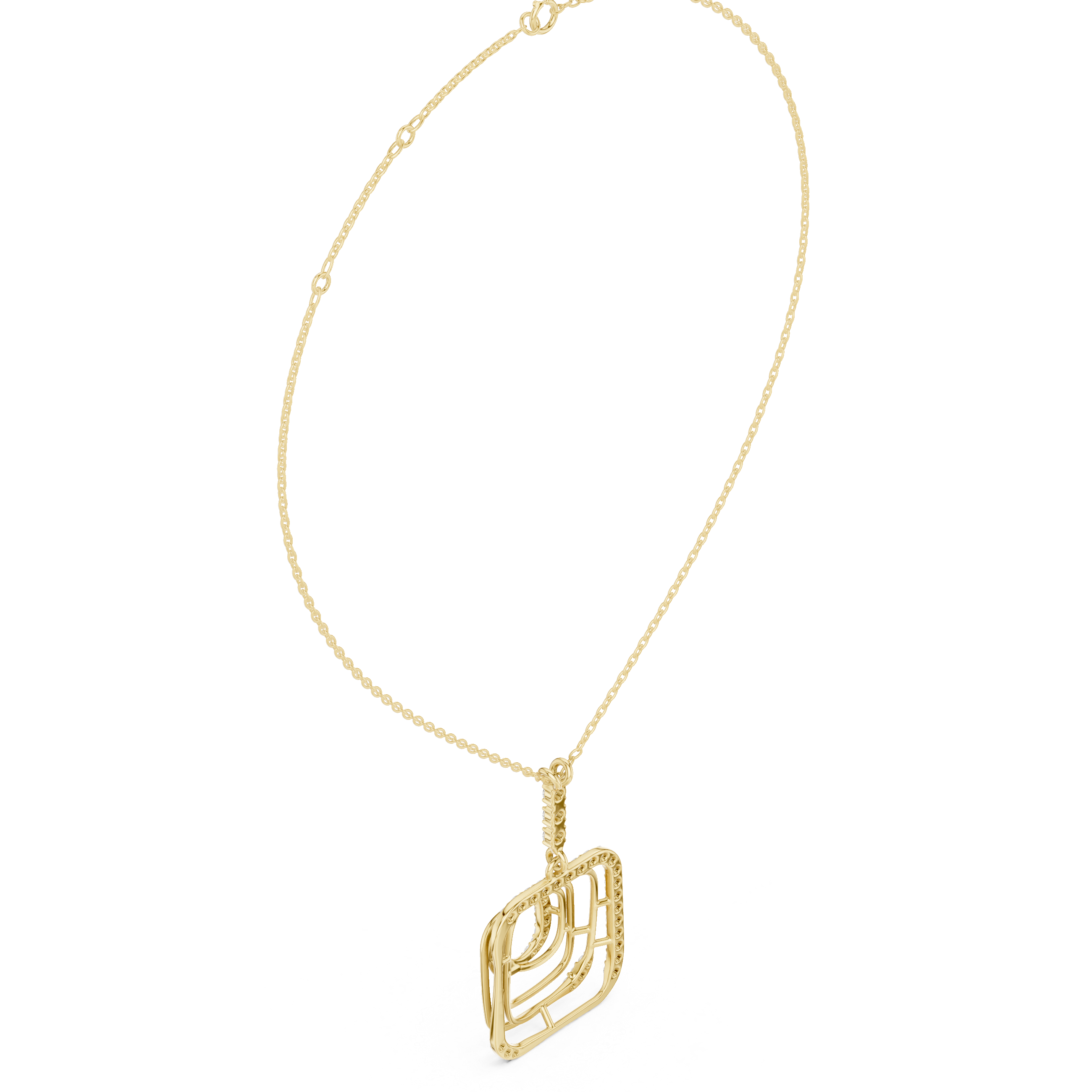 Enchanting Circular Diamond Lab Grown Necklace