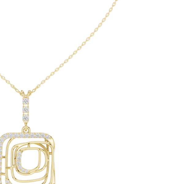 Enchanting Circular Diamond Lab Grown Necklace