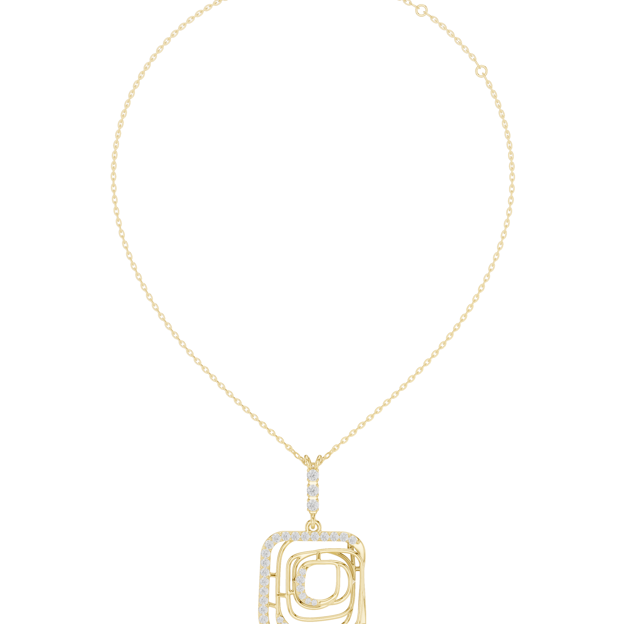 Enchanting Circular Diamond Lab Grown Necklace