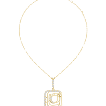 Enchanting Circular Diamond Lab Grown Necklace
