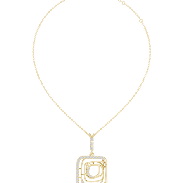 Enchanting Circular Diamond Lab Grown Necklace