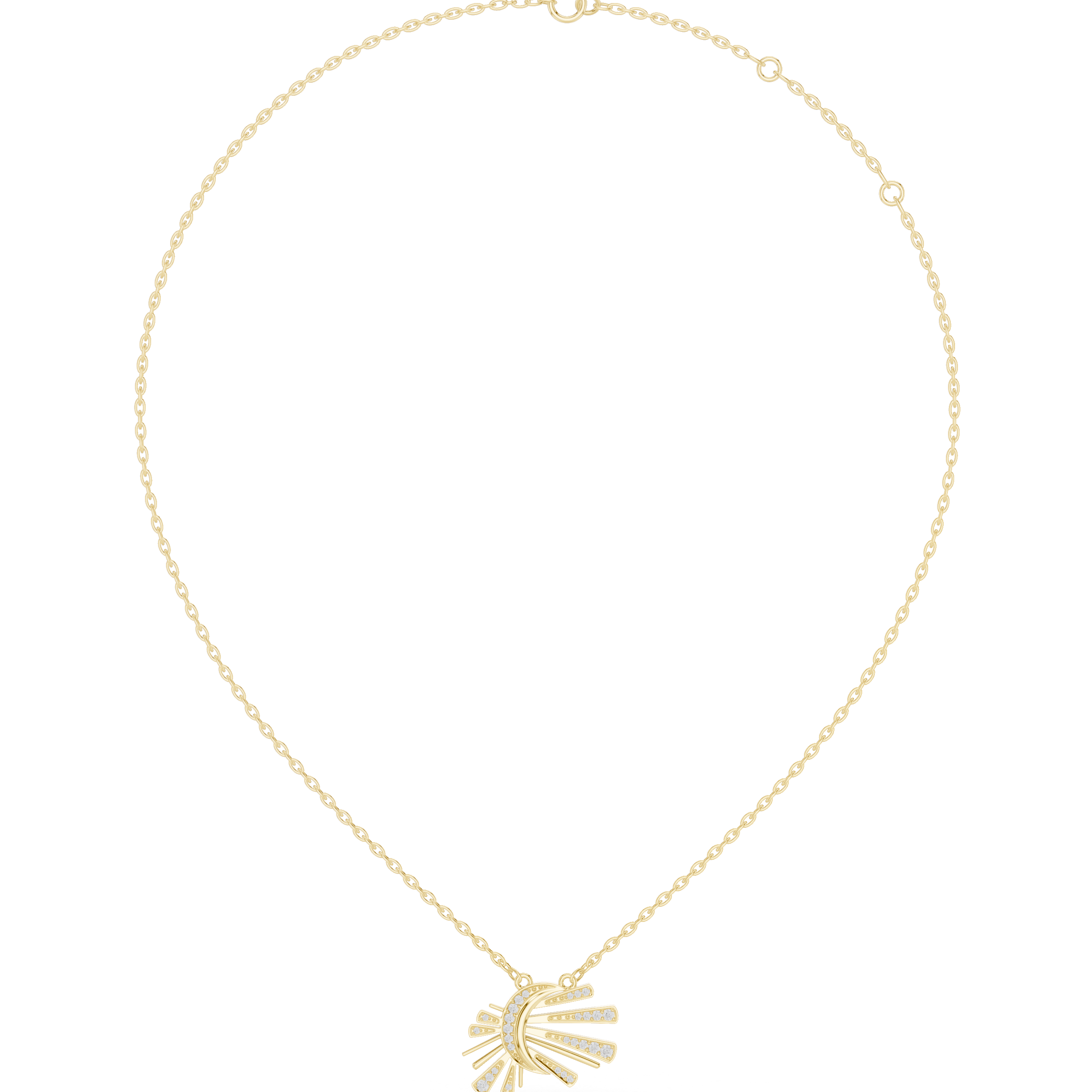 Breathtaking Spherical Diamond Lab Grown Necklace