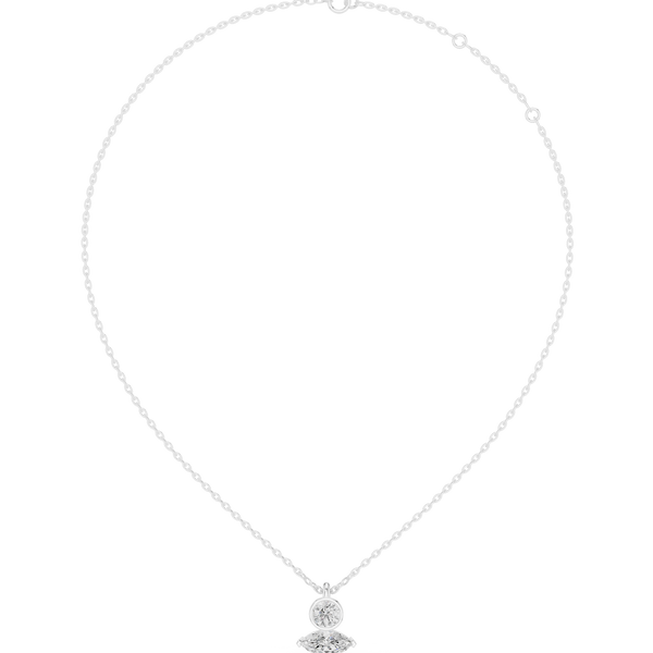 Vintage Marquise Diamond Lab Grown Necklace
