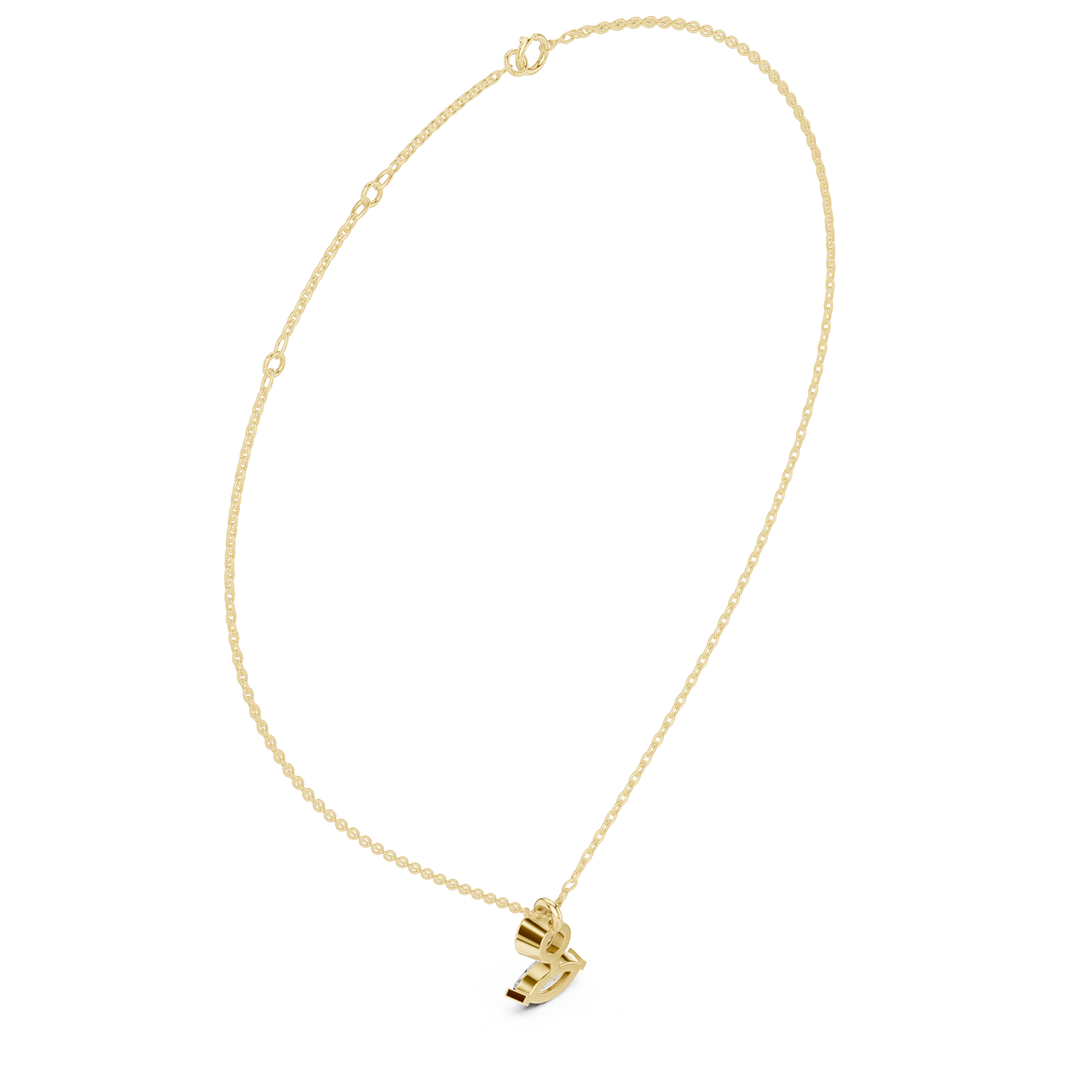 Vintage Marquise Diamond Lab Grown Necklace