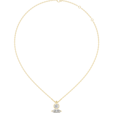Vintage Marquise Diamond Lab Grown Necklace
