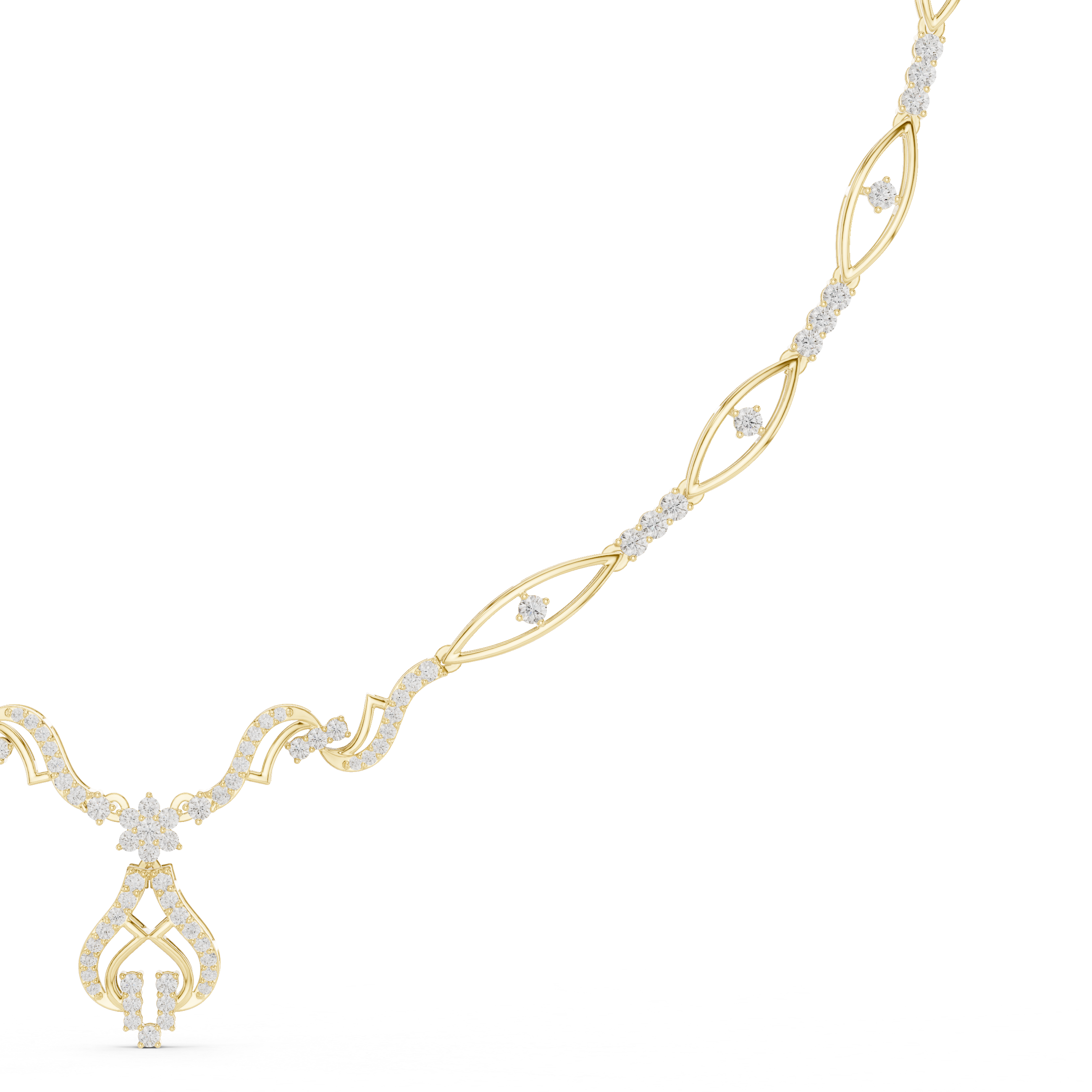 Majestic Brilliant Diamond Lab Grown Necklace