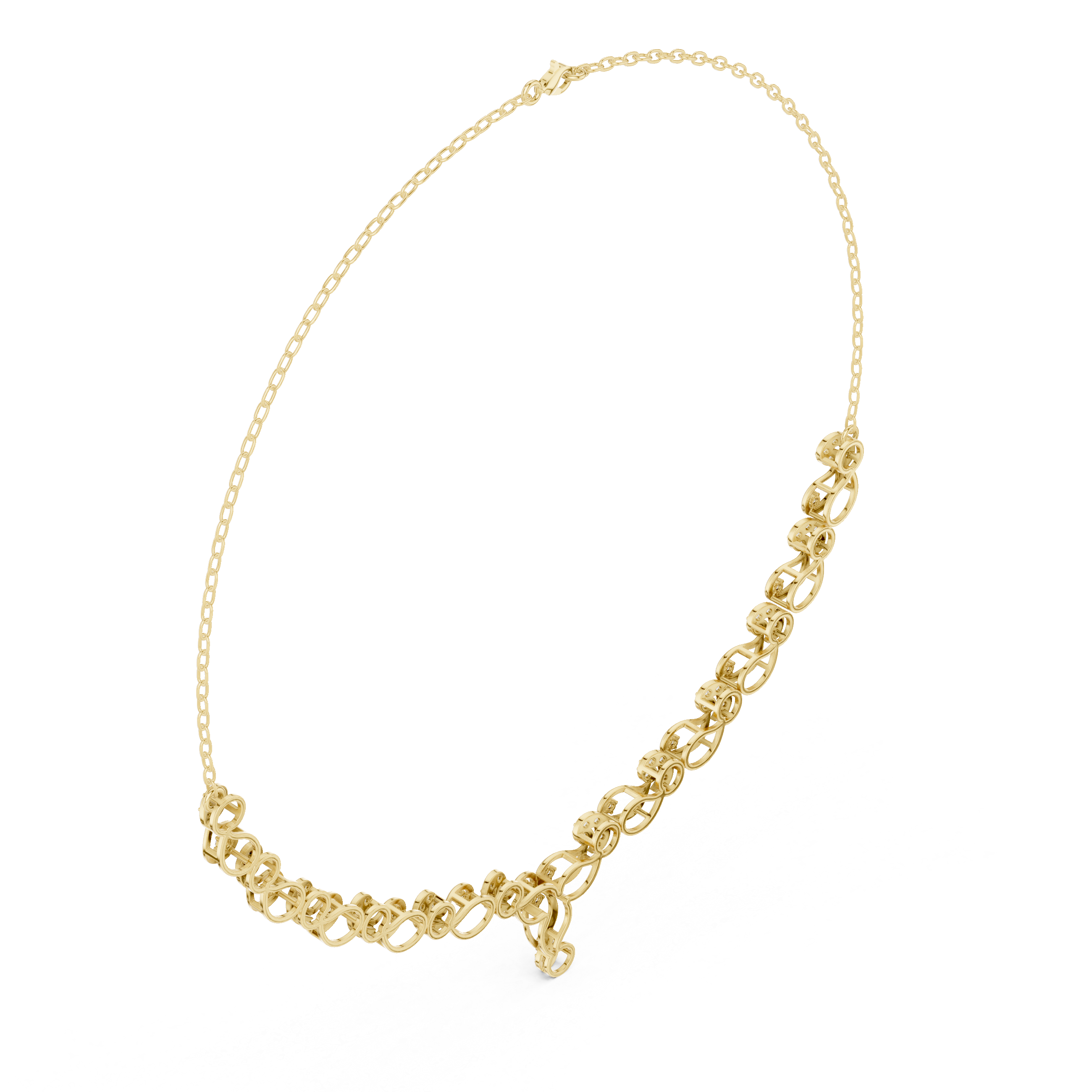 Pristine Circular Diamond Lab Grown Necklace