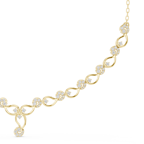 Pristine Circular Diamond Lab Grown Necklace