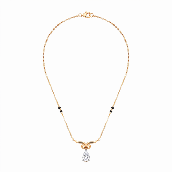 Vintage Swirl Teardrop Mangalsutra