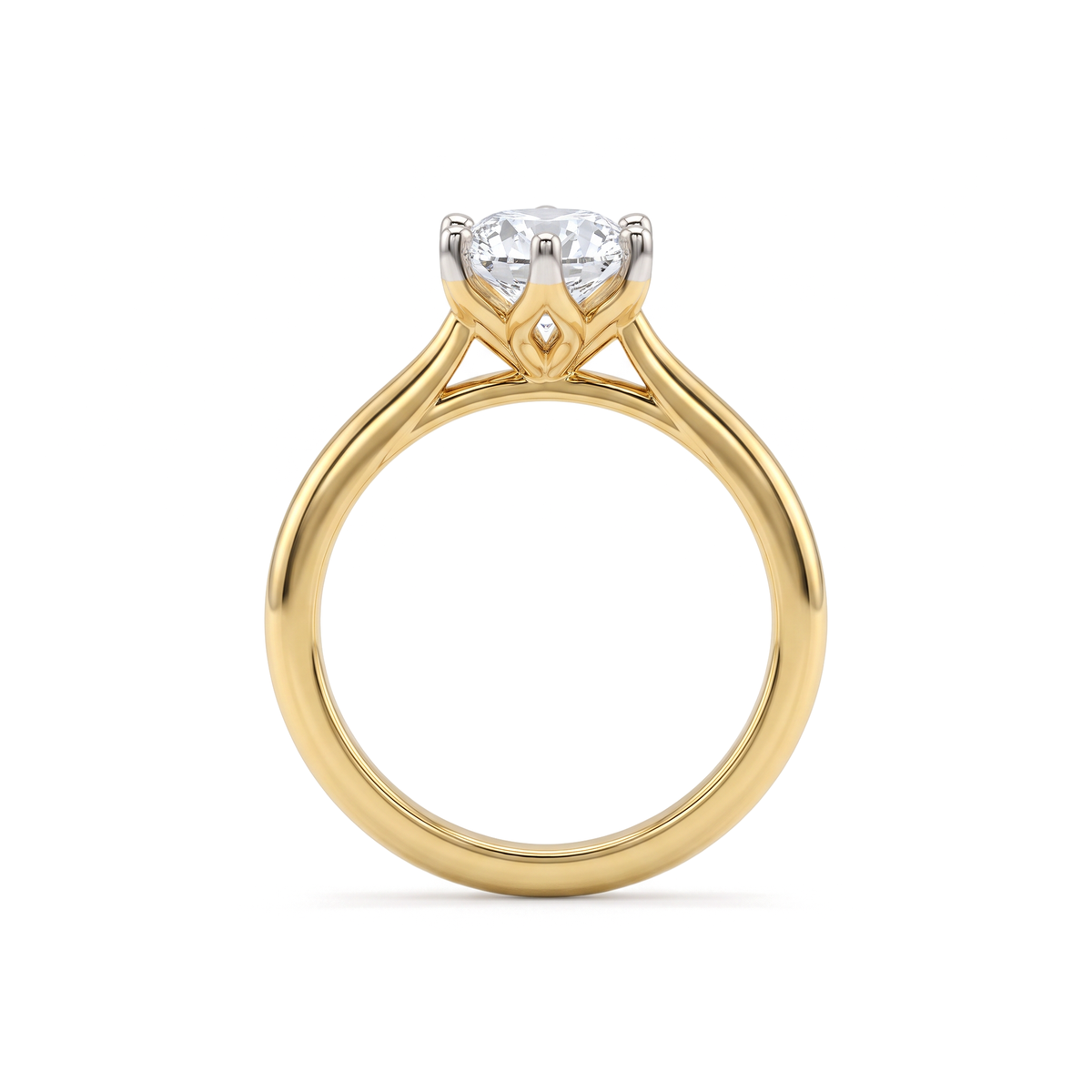 Classic Six Prong Round Solitaire Ring