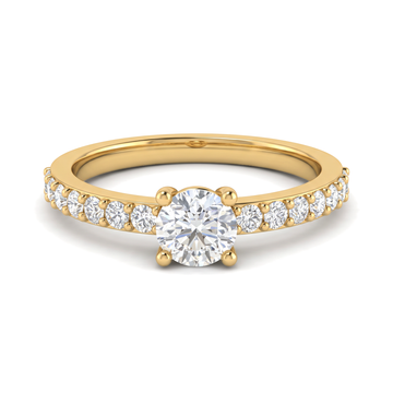 Classic Four-Prong Round Solitaire Ring