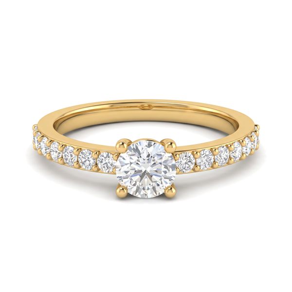 Classic Four-Prong Round Solitaire Ring