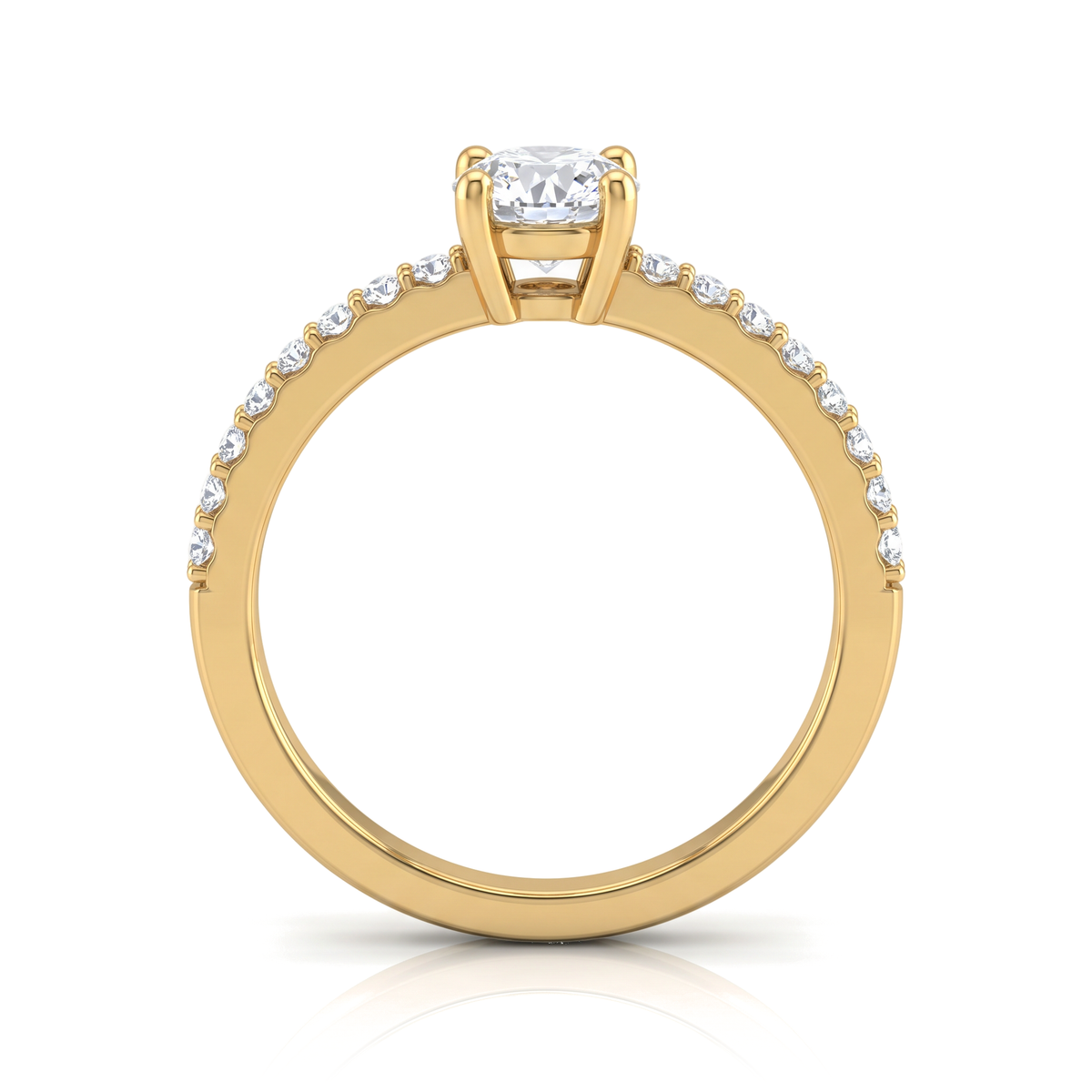 Classic Four-Prong Round Solitaire Ring