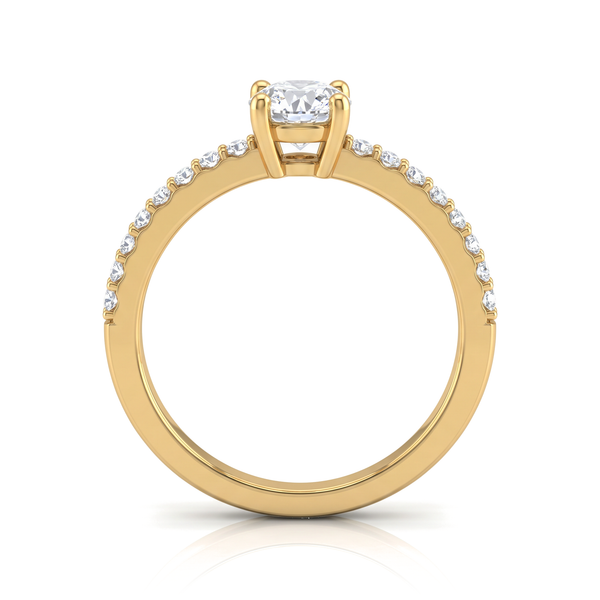 Classic Four-Prong Round Solitaire Ring