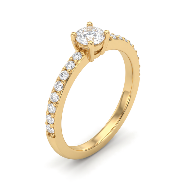 Classic Four-Prong Round Solitaire Ring