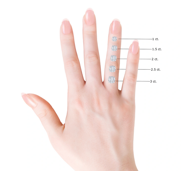 Cushion Diamond Floating Halo Stud Earrings