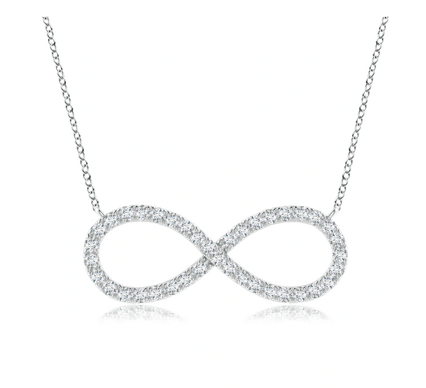Lab Grown Diamond Infinity Pendant with Chain