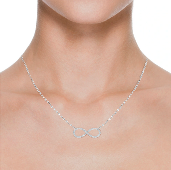 Lab Grown Diamond Infinity Pendant with Chain