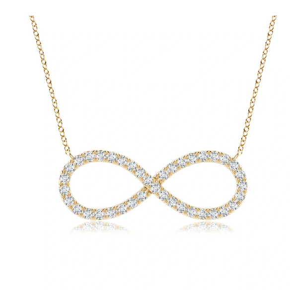 Lab Grown Diamond Infinity Pendant with Chain